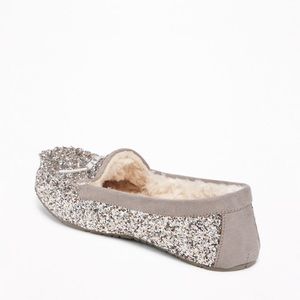 glitter moccasins old navy
